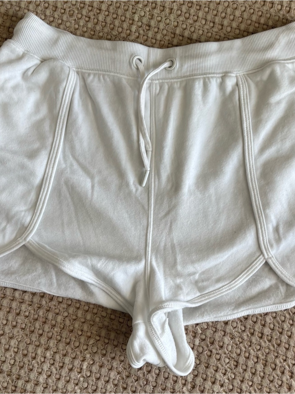 FP Movement by Free People White Classic Drawstring Athletic Shorts